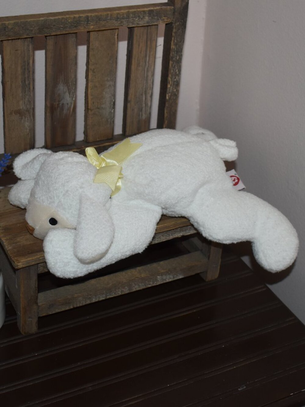 Vintage 1996 ty Beanie Babies Pillow Pal Baba Lamb Sheep Stuffed Animal Toy